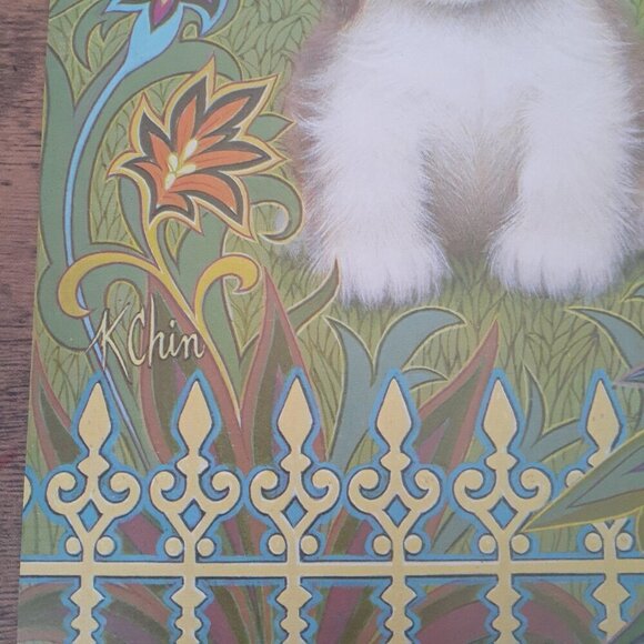 Arthur A Kaplan K Chin Puppies Kitten Floral Prints Set of 3 - Picture 4 of 16